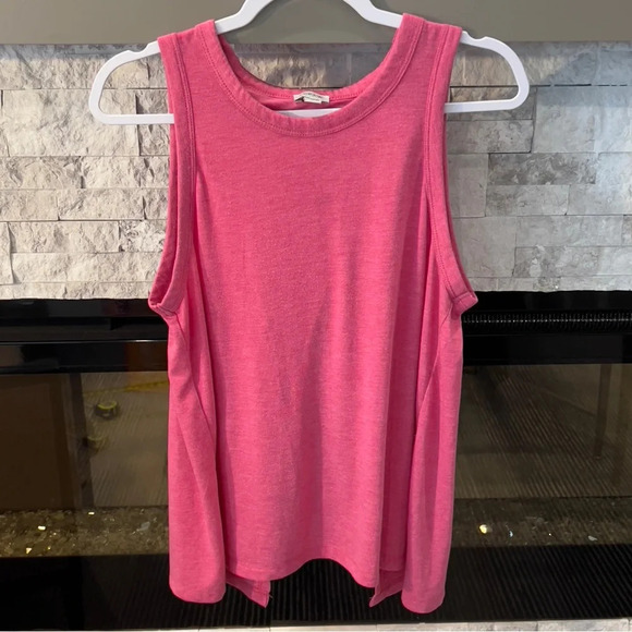 J Crew Large pink shirt with open back - Picture 1 of 6